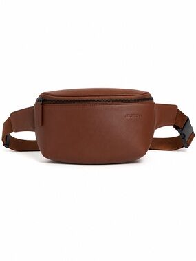 Monos Brown Vegan Leather Belt Bag Fanny Pack Crossbody